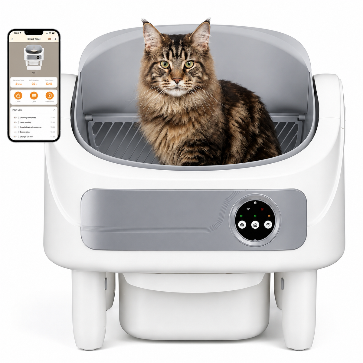 Purriva AutoClean™ Self-Cleaning Litter Box