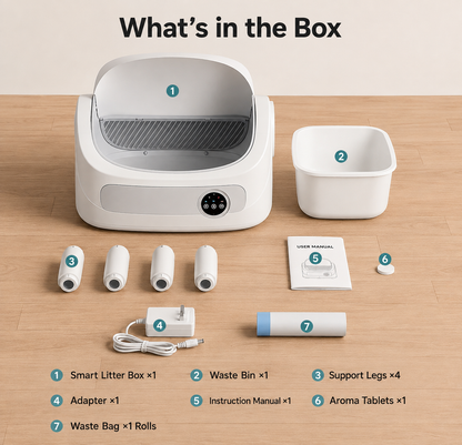 Purriva AutoClean™ Self-Cleaning Litter Box